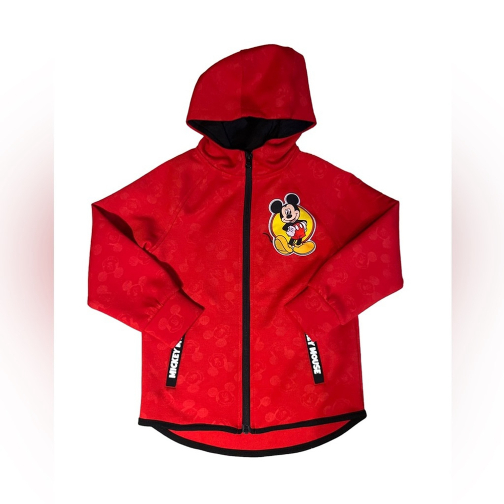 Disney Junior Mickey Mouse Red zip up Hoodie - size 6